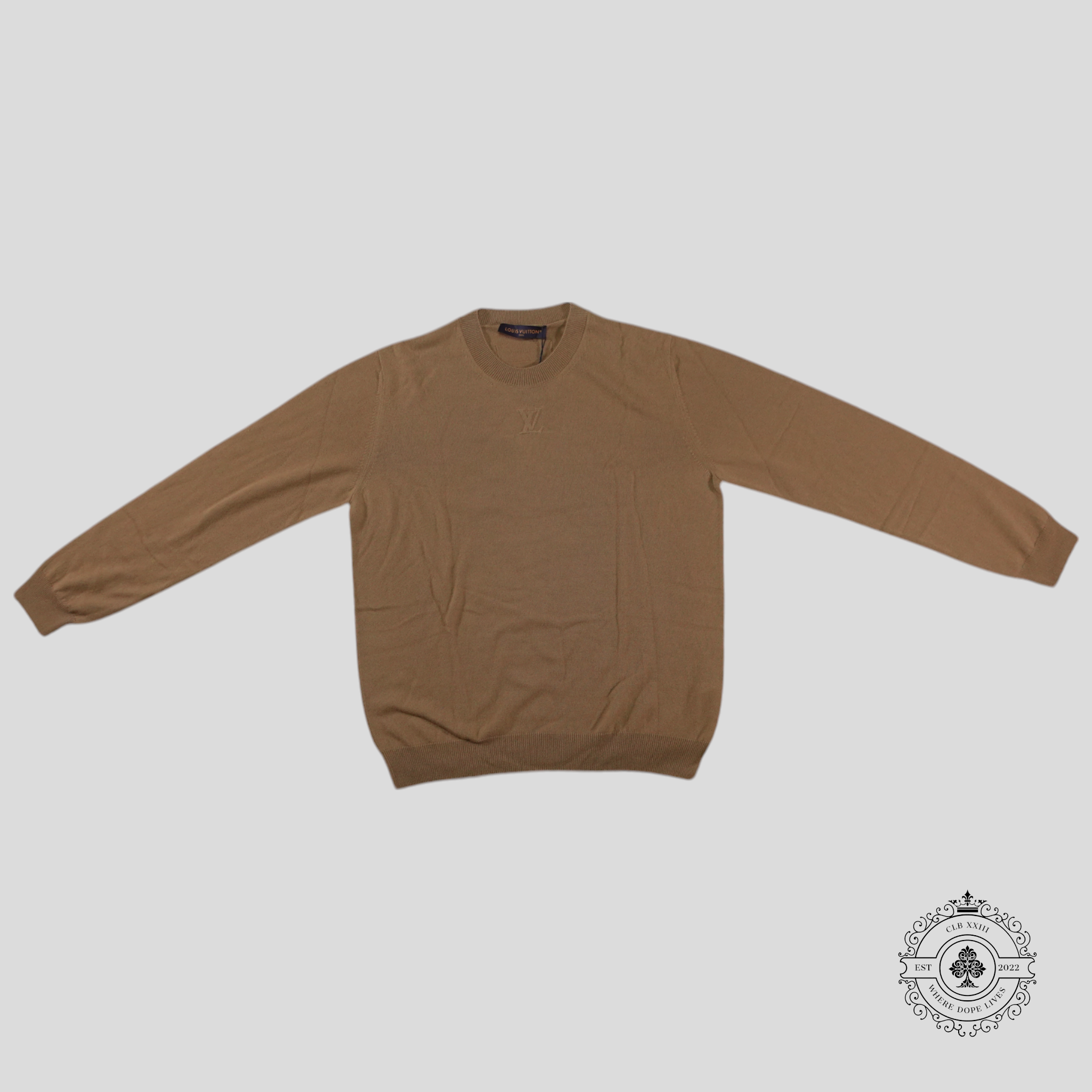 Louis Vuitton Lvse LV Embossed Crewneck in Brown