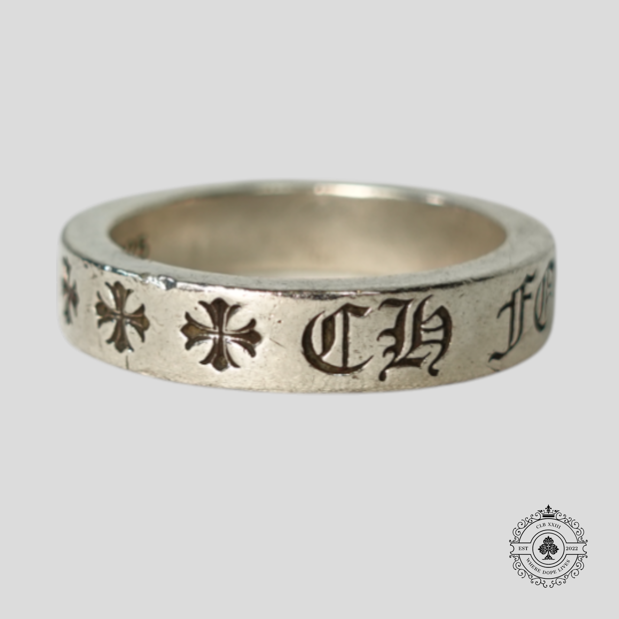 Chrome Hearts CH Forever Ring in Silver