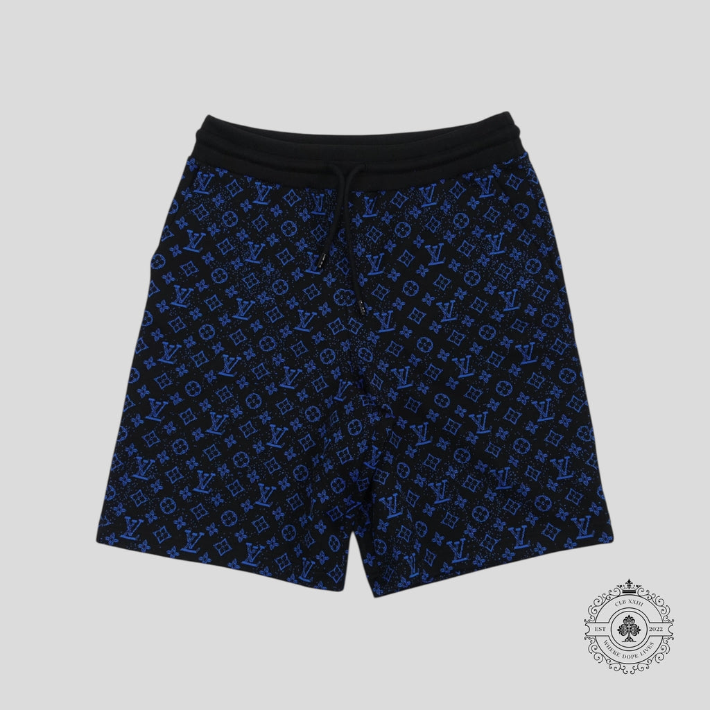 Louis Vuitton Monogram Technical Shorts in Black/Blue