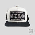 Chrome Hearts Hollywood CH Patch Trucker Hat in White