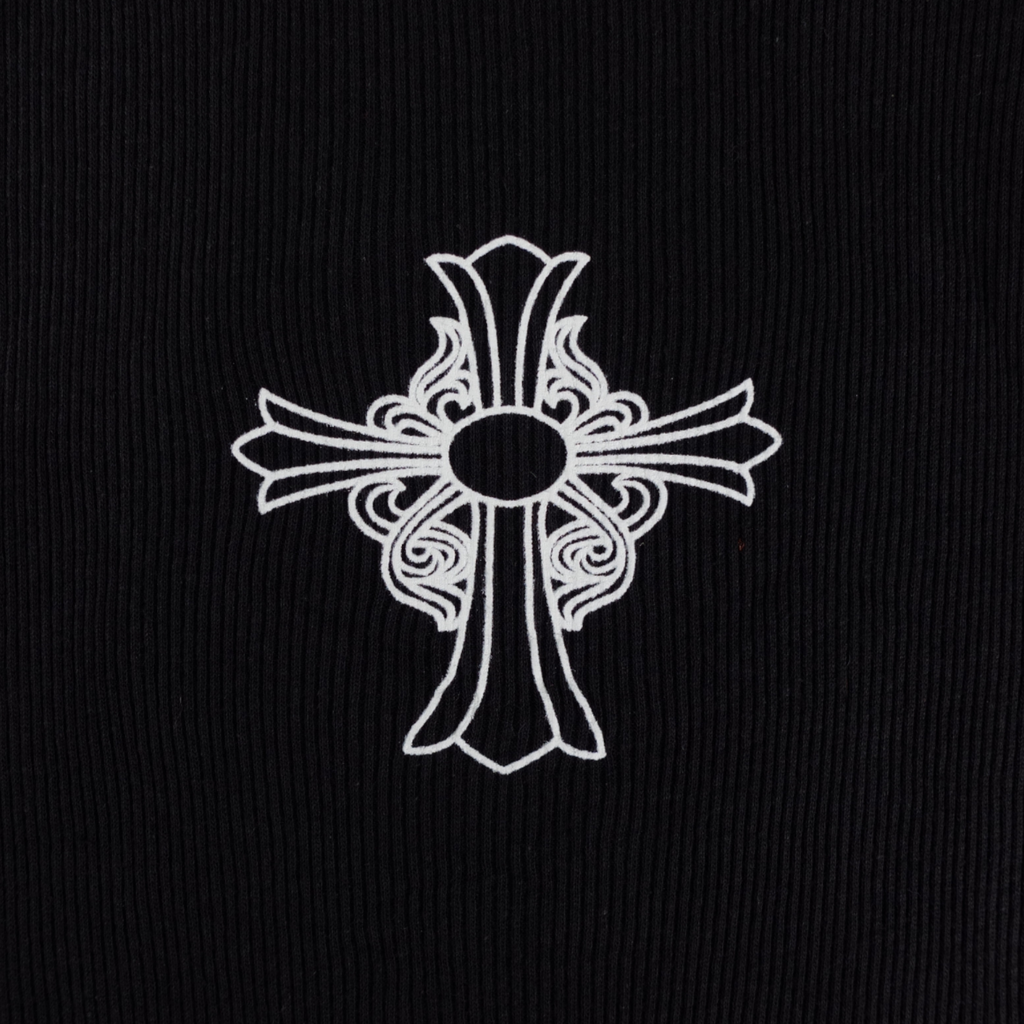 Chrome Hearts Hairy Cross Tank Top in Black