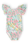 Daffodils S/S Flutter Sleeve Leotard