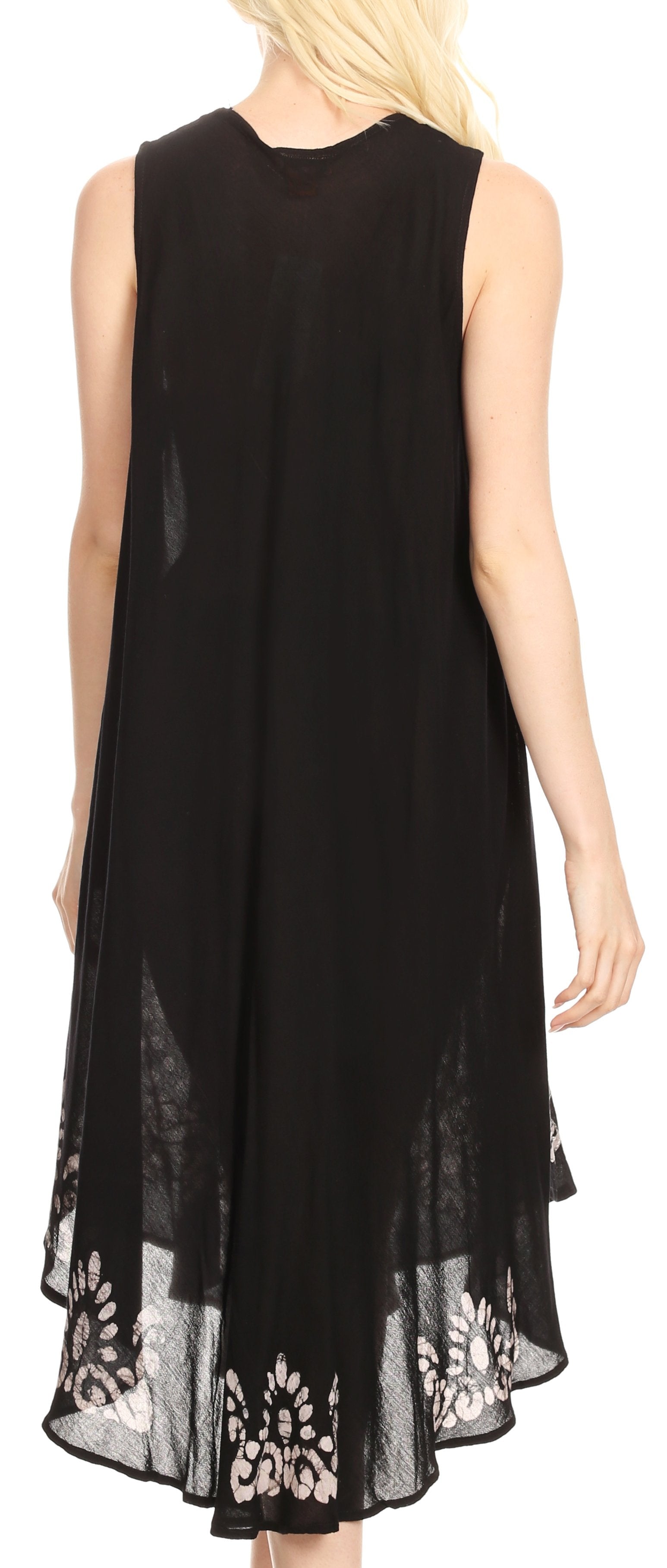 Sakkas Esme Women's Casual Midi Loose Fit Sleeveless Tank Dress Cover-up