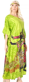 Sakkas Mera Women's Long Loose Short Sleeve Summer Casual Caftan Kaftan Dress - Buy One, Get One 50% Off