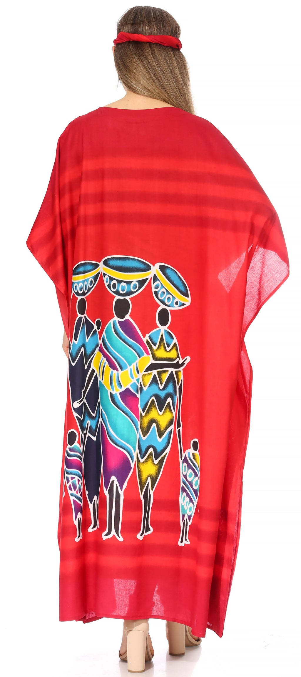 Sakkas Mera Women's Long Loose Short Sleeve Summer Casual Caftan Kaftan Dress - Buy One, Get One 50% Off