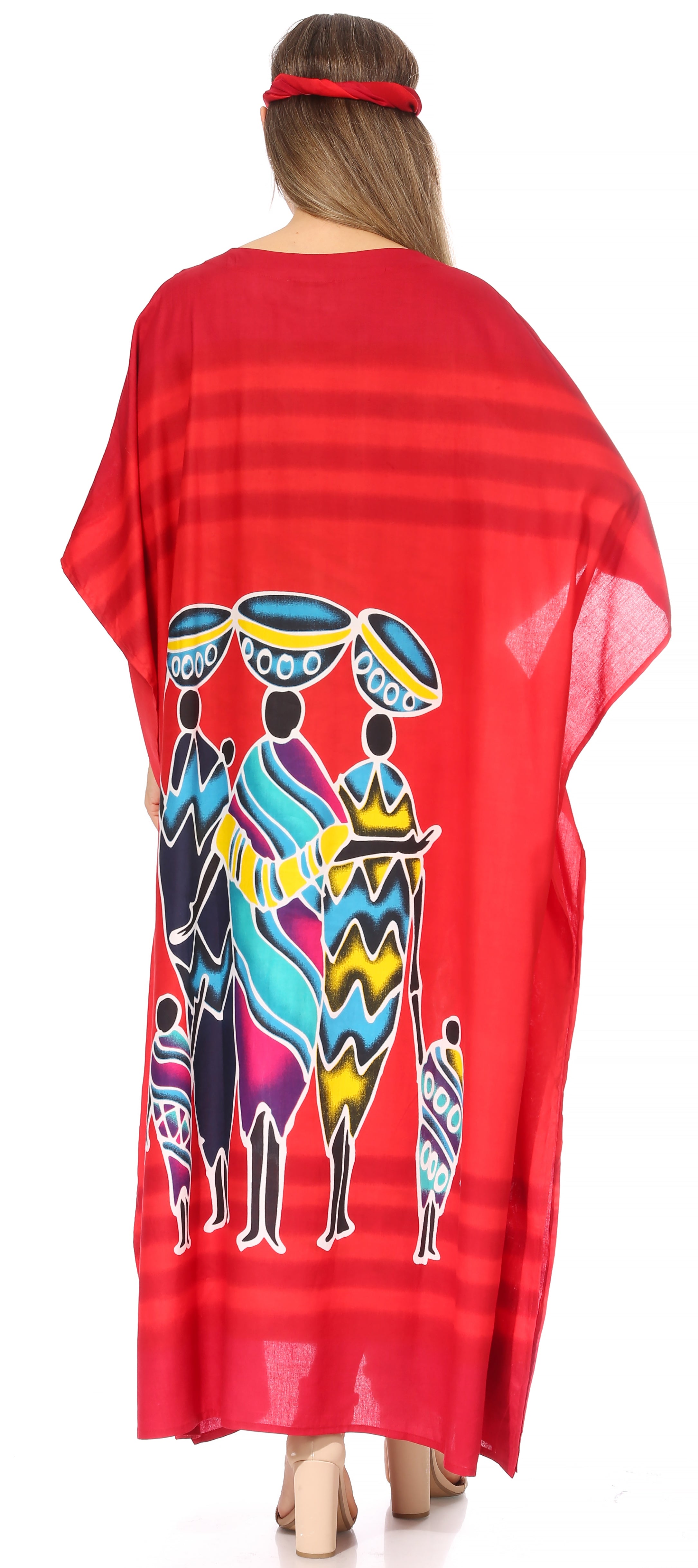 Sakkas Mera Women's Long Loose Short Sleeve Summer Casual Caftan Kaftan Dress - Buy One, Get One 50% Off