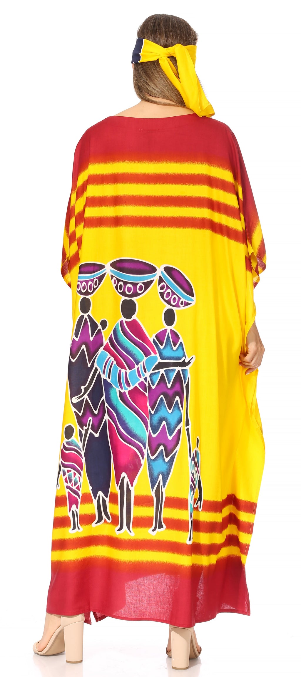 Sakkas Mera Women's Long Loose Short Sleeve Summer Casual Caftan Kaftan Dress - Buy One, Get One 50% Off
