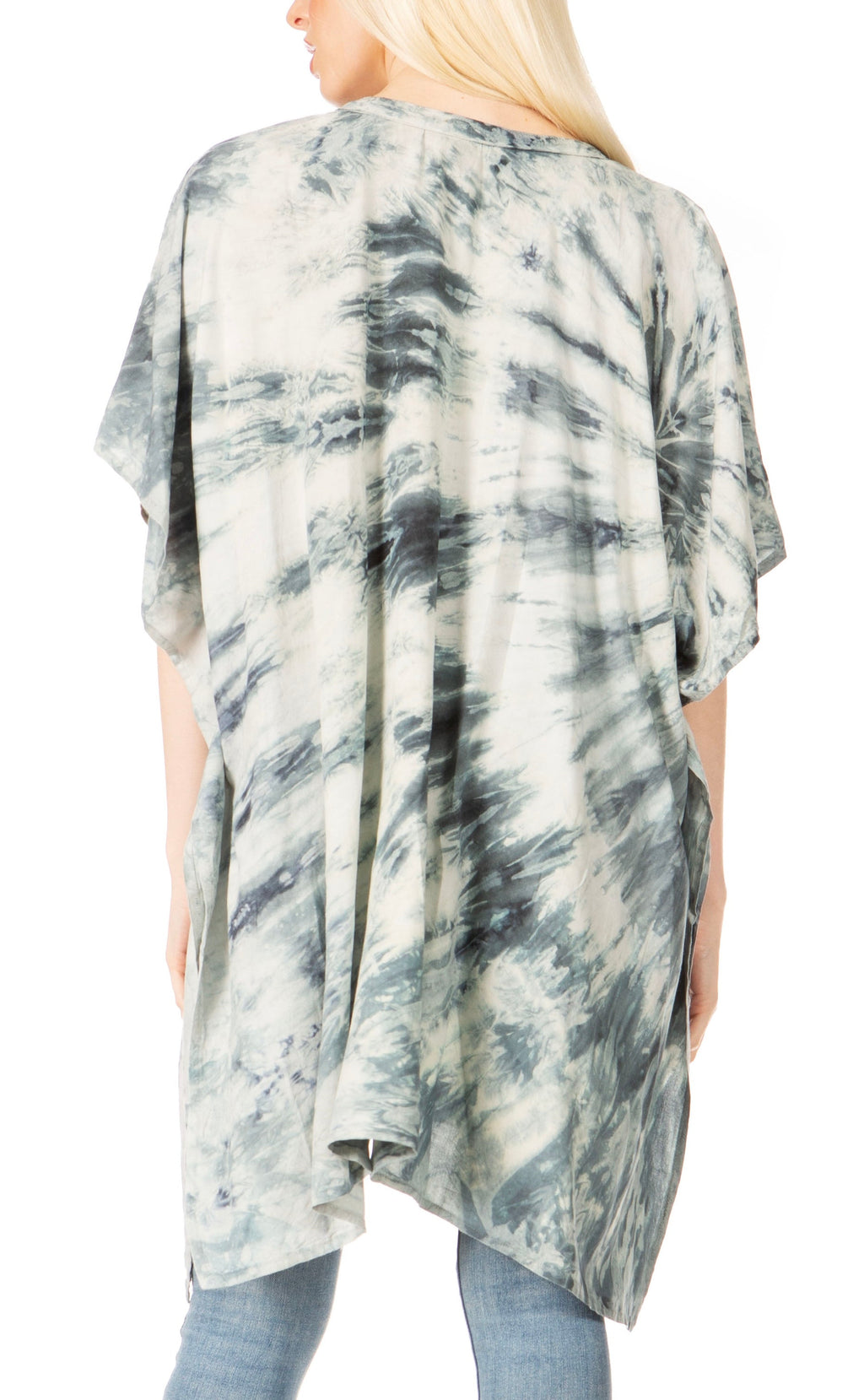 Sakkas Marcy Women's V-neck Caftan Top Tunic Dress - Perfect for Summer Boho Style & Swinging Coverup - Buy One, Get One 50% Off