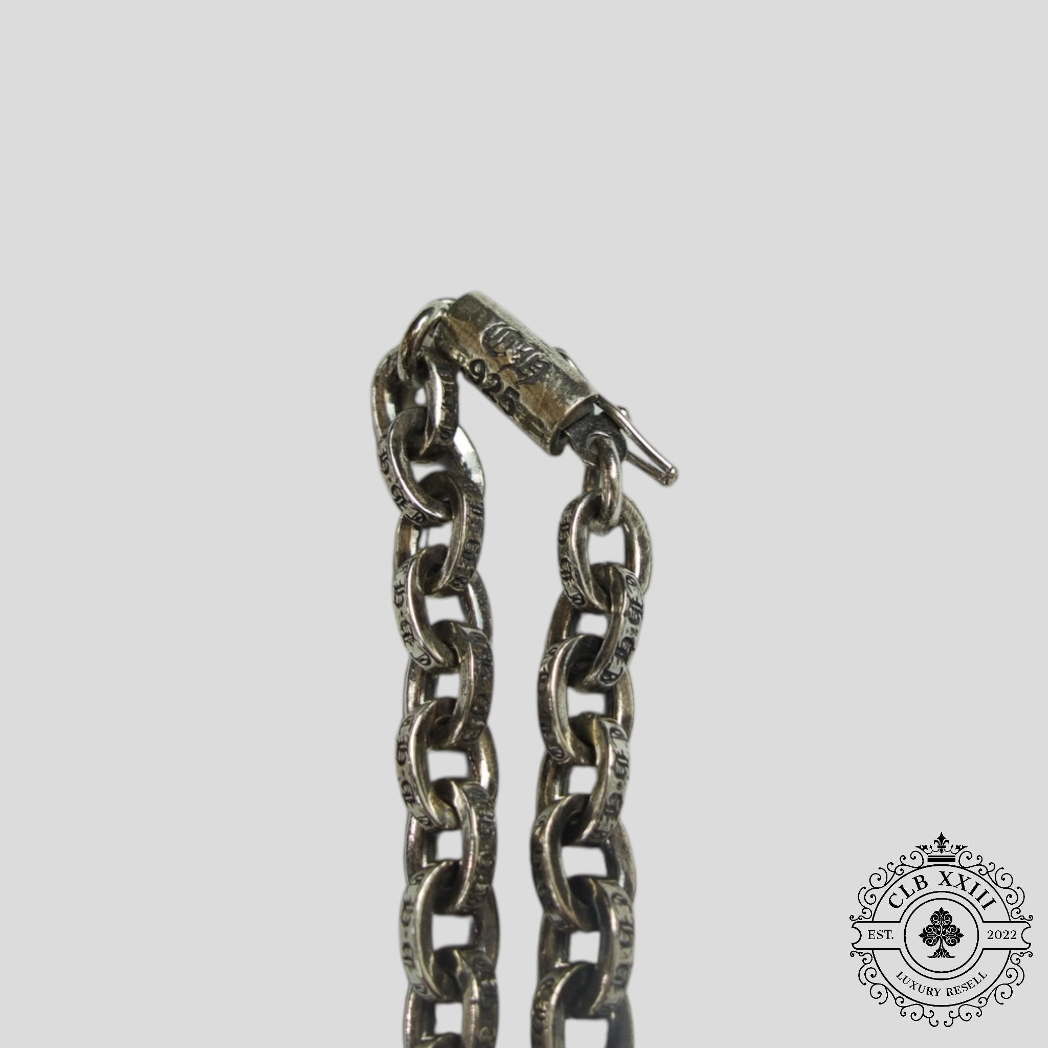 Chrome Hearts Paper Chain Necklace 18 in Silver