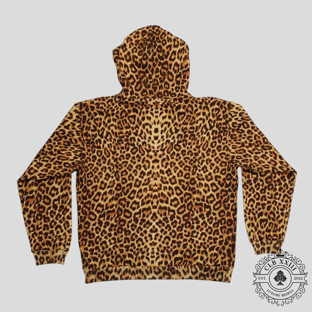 Celine Homme Logo Hoodie in Leopard
