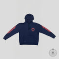 Chrome Hearts Horseshoe Logo Hoodie in Navy / Red
