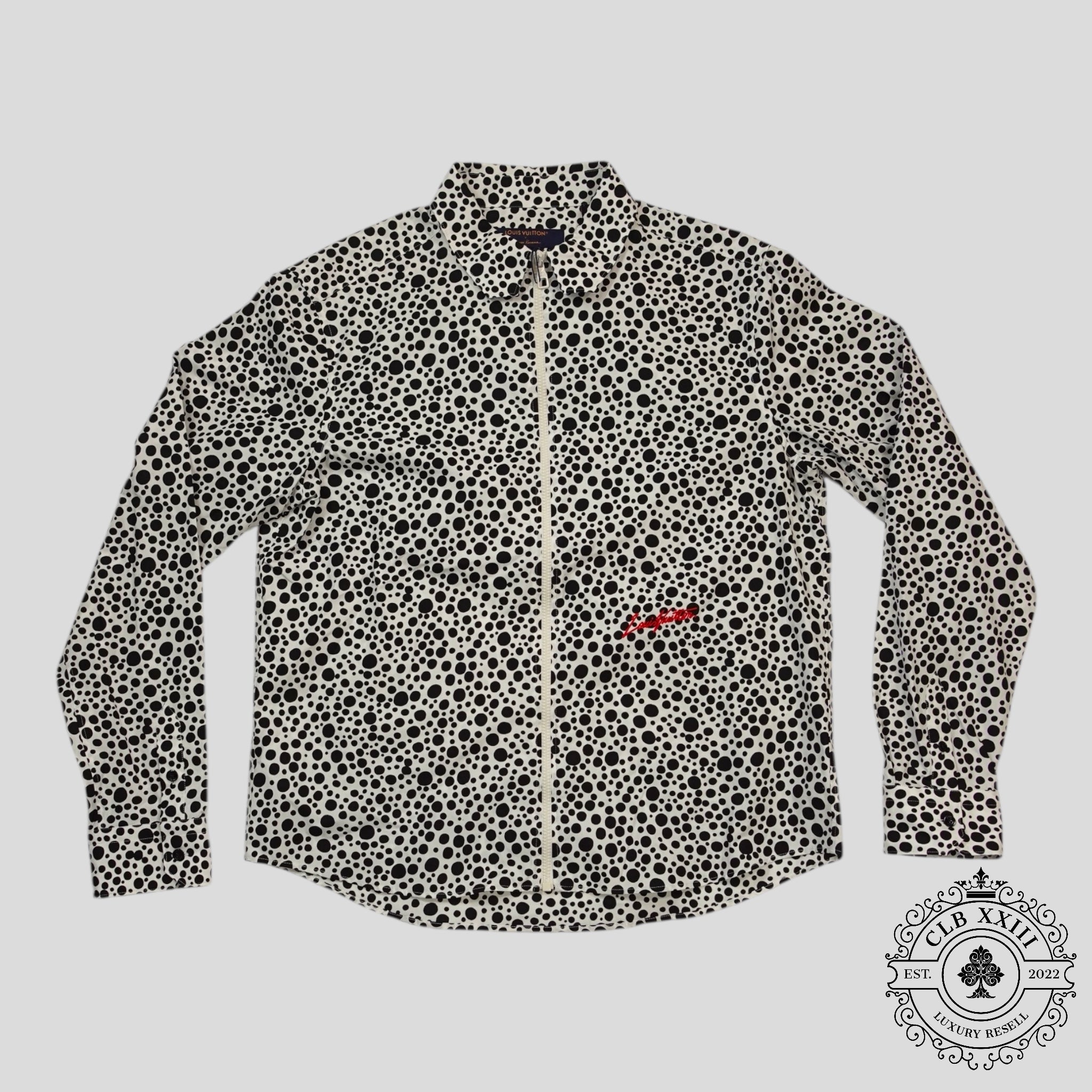 Louis Vuitton Infinity Dots Zipped Shirt in White