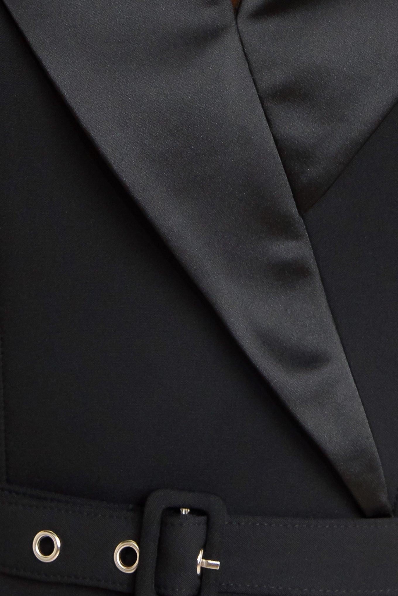 MIDNIGHT TUX WOVEN MIDI DRESS