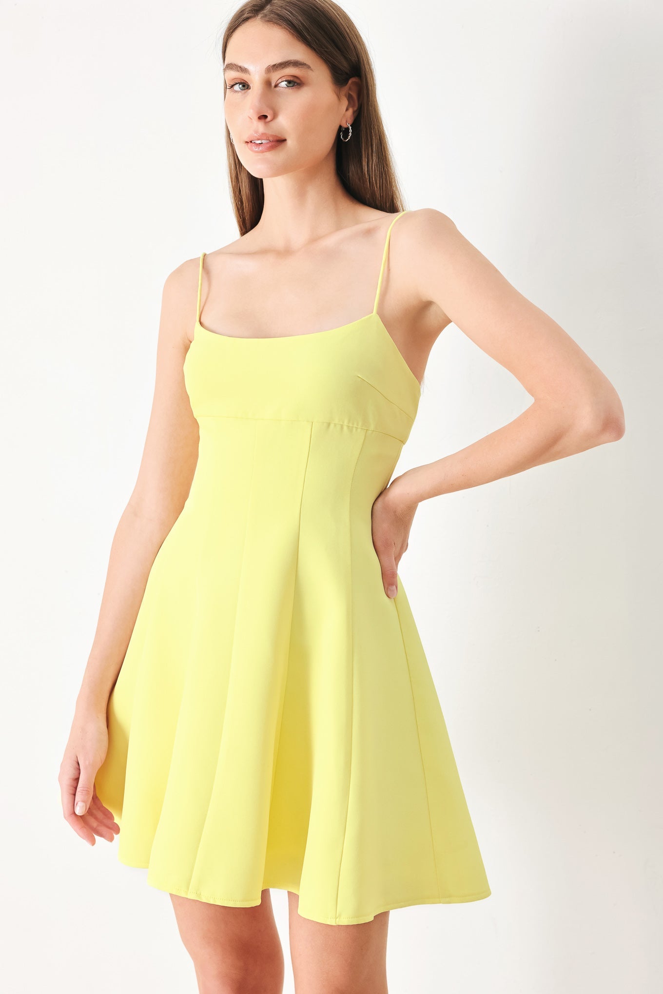 FRESH LINE WOVEN CAMI DRESS