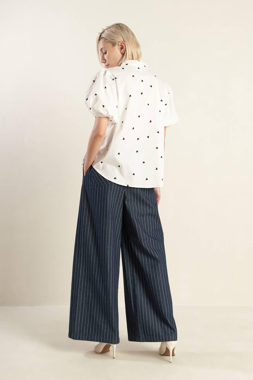 FOREVER DAYDREAMING WOVEN TOP