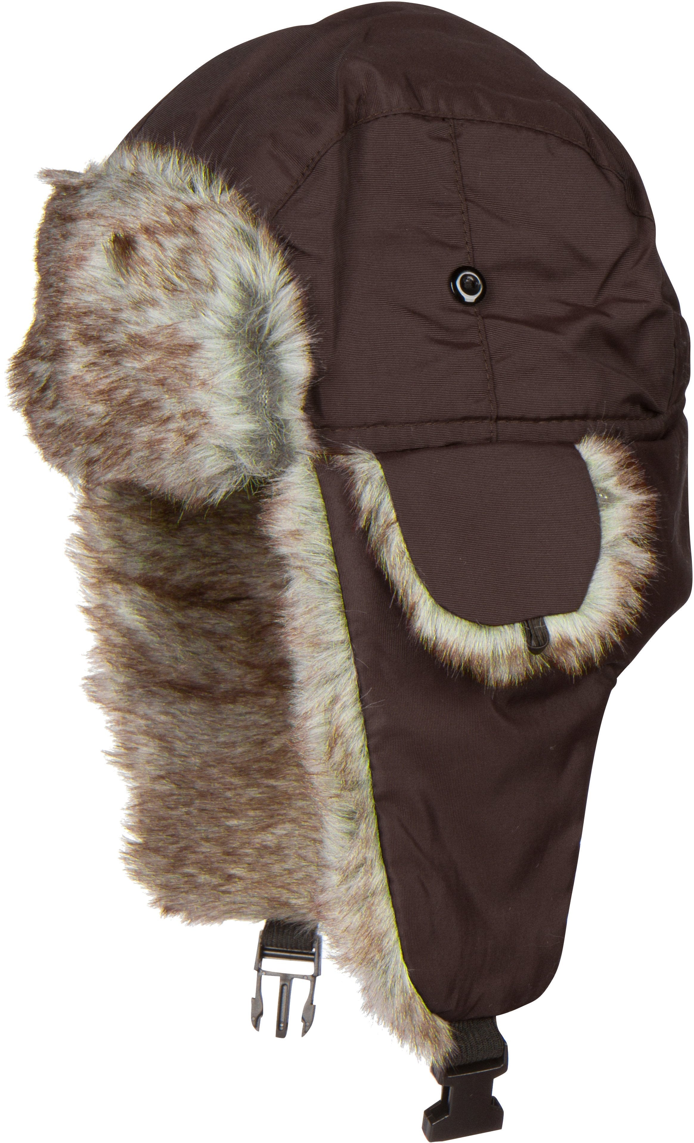 Sakkas Unisex Trooper Trapper Ushanka Hat Faux Fur Lined w / Ear Flaps Warm Russian Aviator Windproof Cold Weather Outdoors