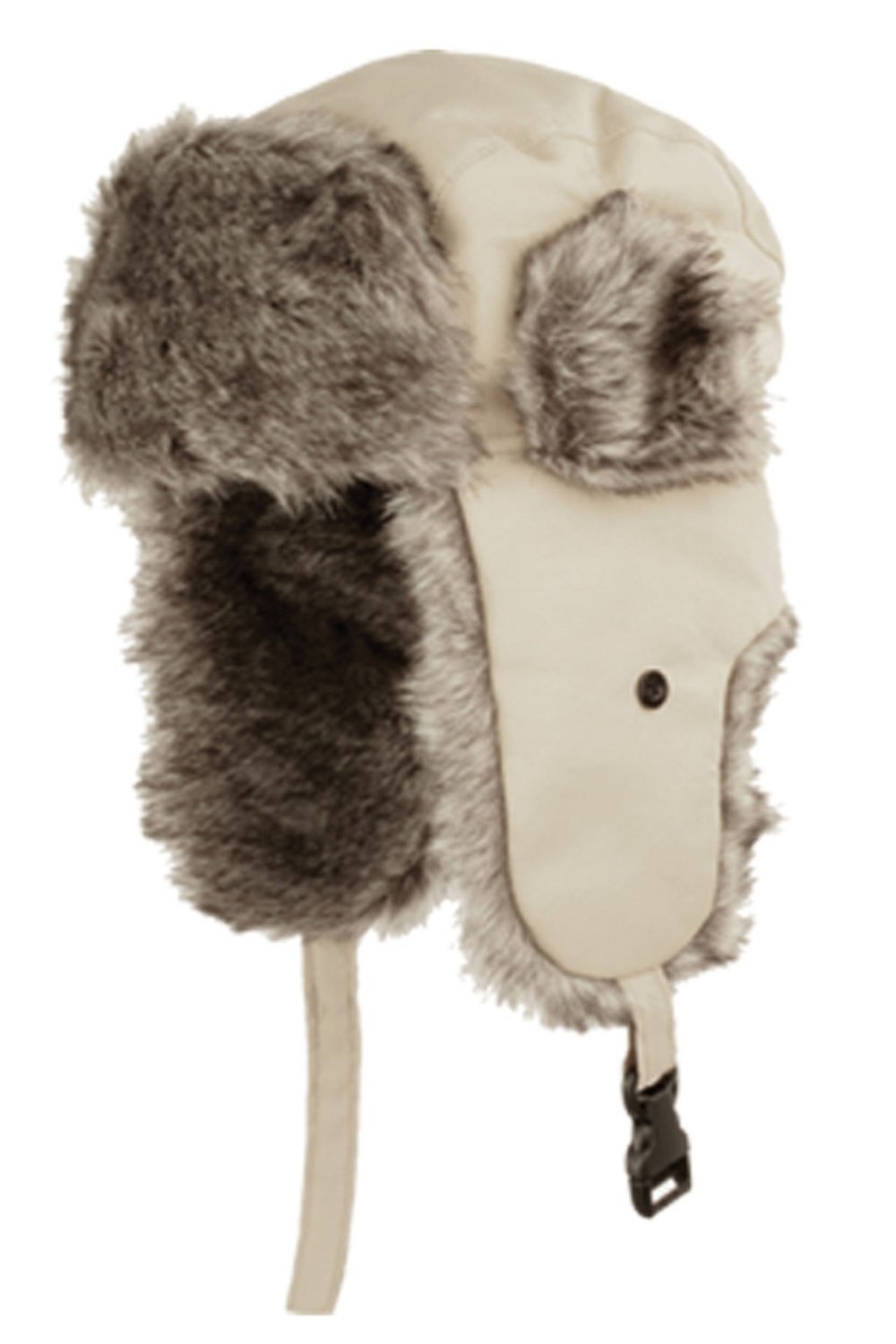 Sakkas Unisex Trooper Trapper Ushanka Hat Faux Fur Lined w / Ear Flaps Warm Russian Aviator Windproof Cold Weather Outdoors