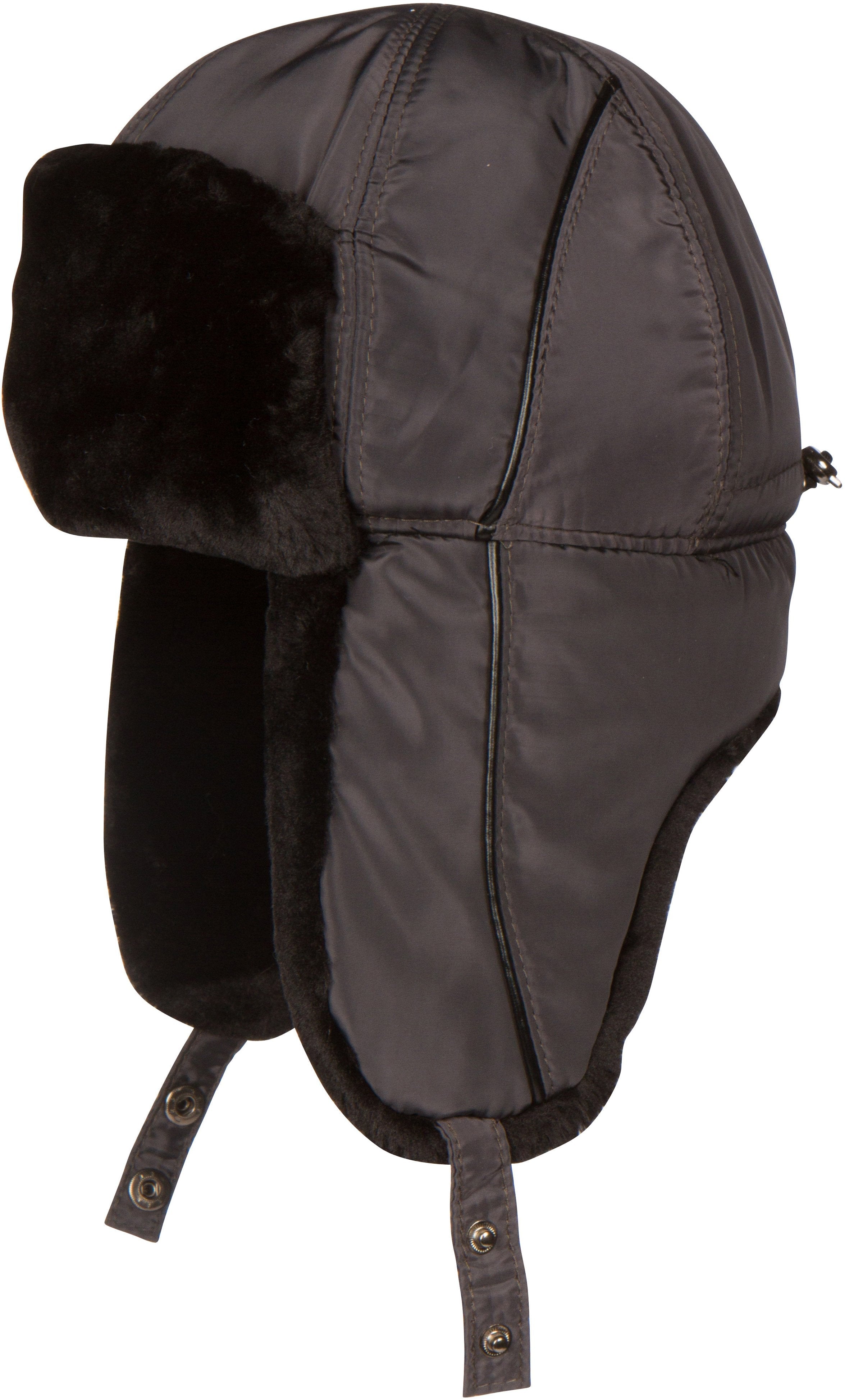 Sakkas Victor Unisex Adjustable Warm Russian Aviator Trooper Trapper Ushanka Hat Faux Mink Fur and Nylon Cold Weather Outdoor