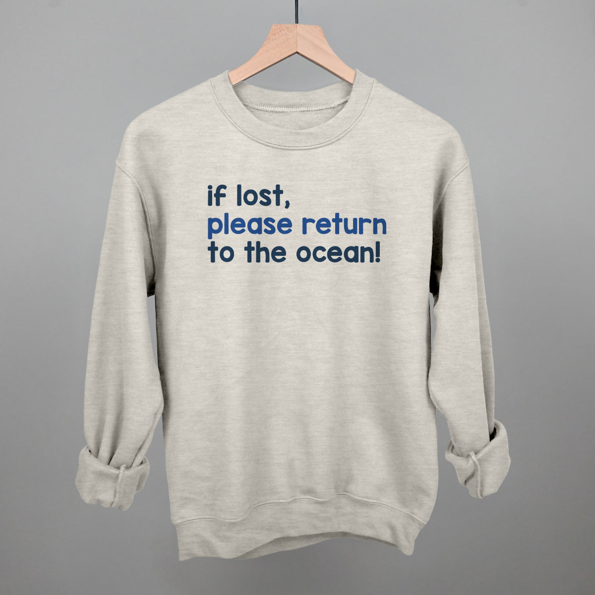 If Lost, Please Return To The Ocean (Text Only)