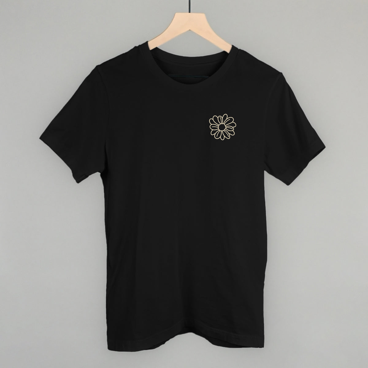 Flower Doodle Cream (Left Chest)