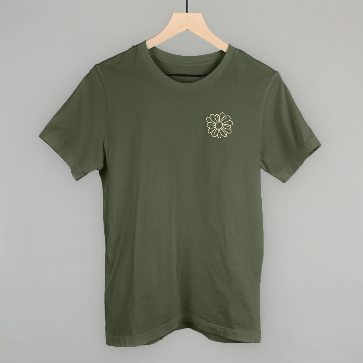Flower Doodle Cream (Left Chest)