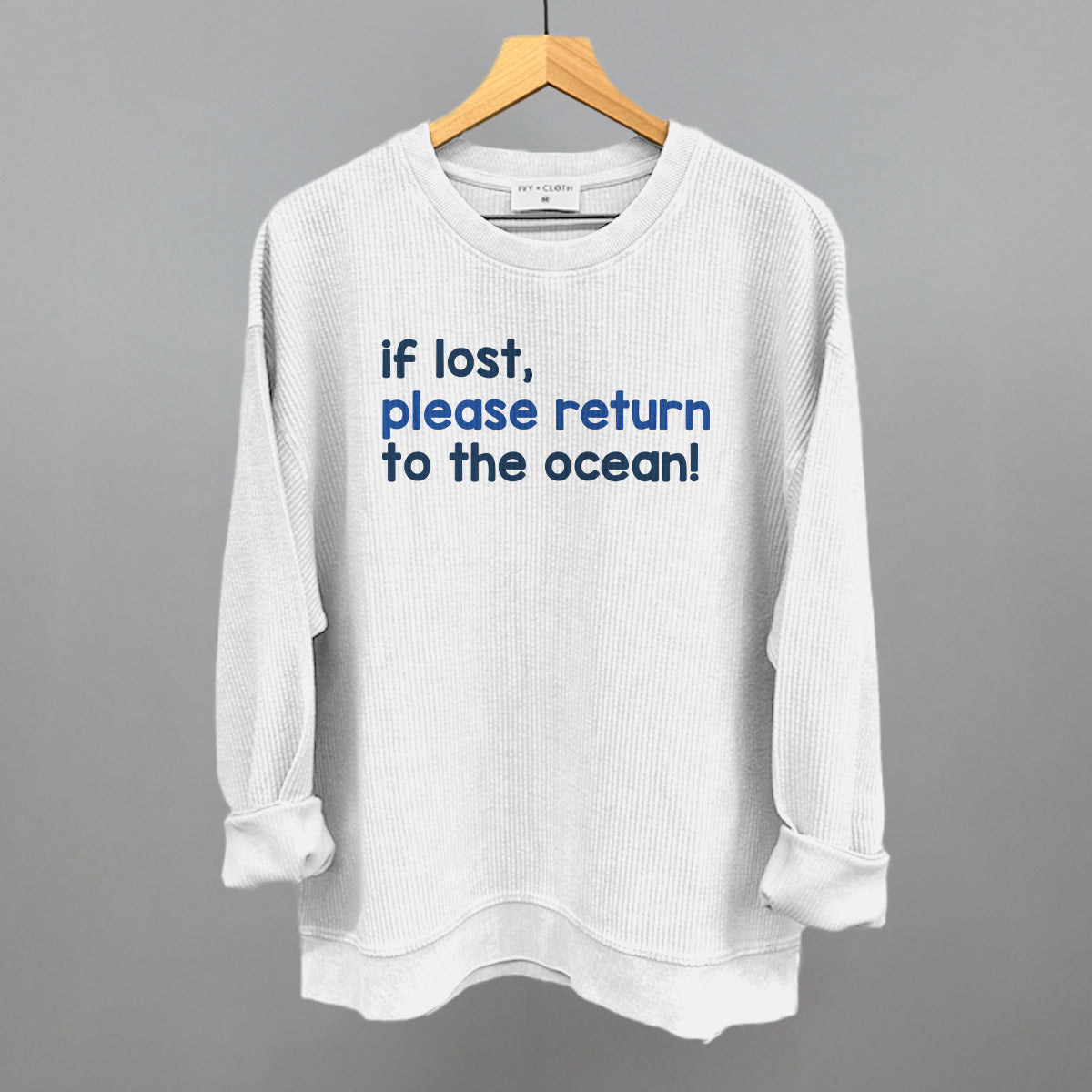 If Lost, Please Return To The Ocean (Text Only)