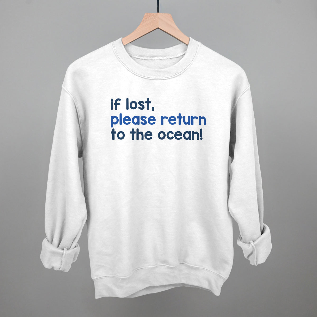 If Lost, Please Return To The Ocean (Text Only)