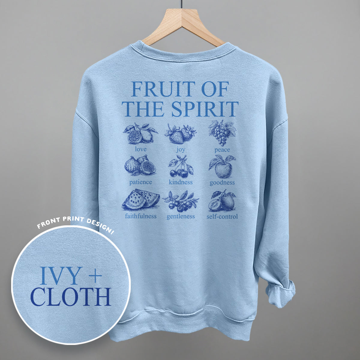 Fruit Of The Spirit (Blue) (Back Print)