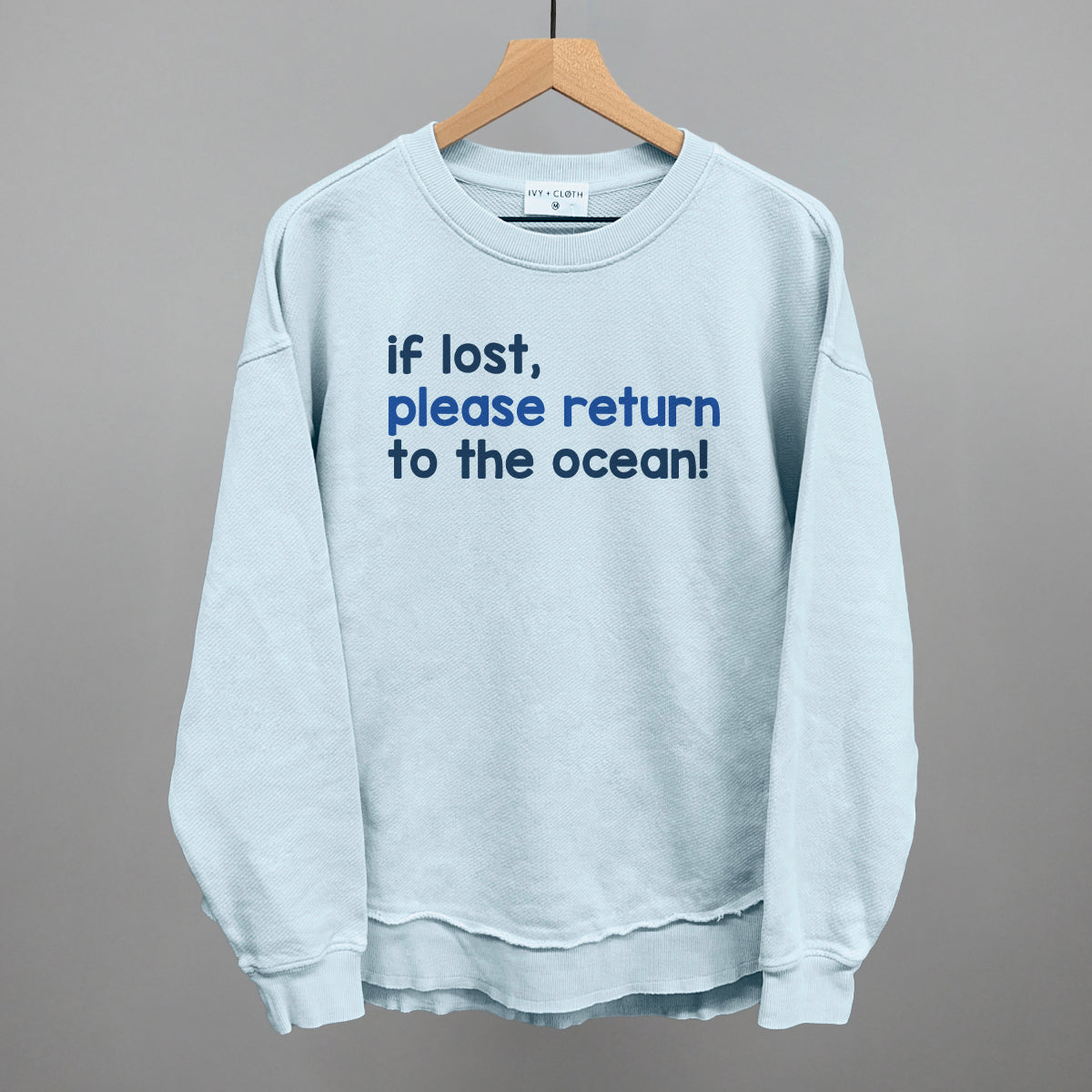 If Lost, Please Return To The Ocean (Text Only)