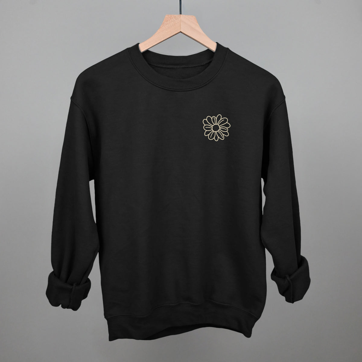 Flower Doodle Cream (Left Chest)