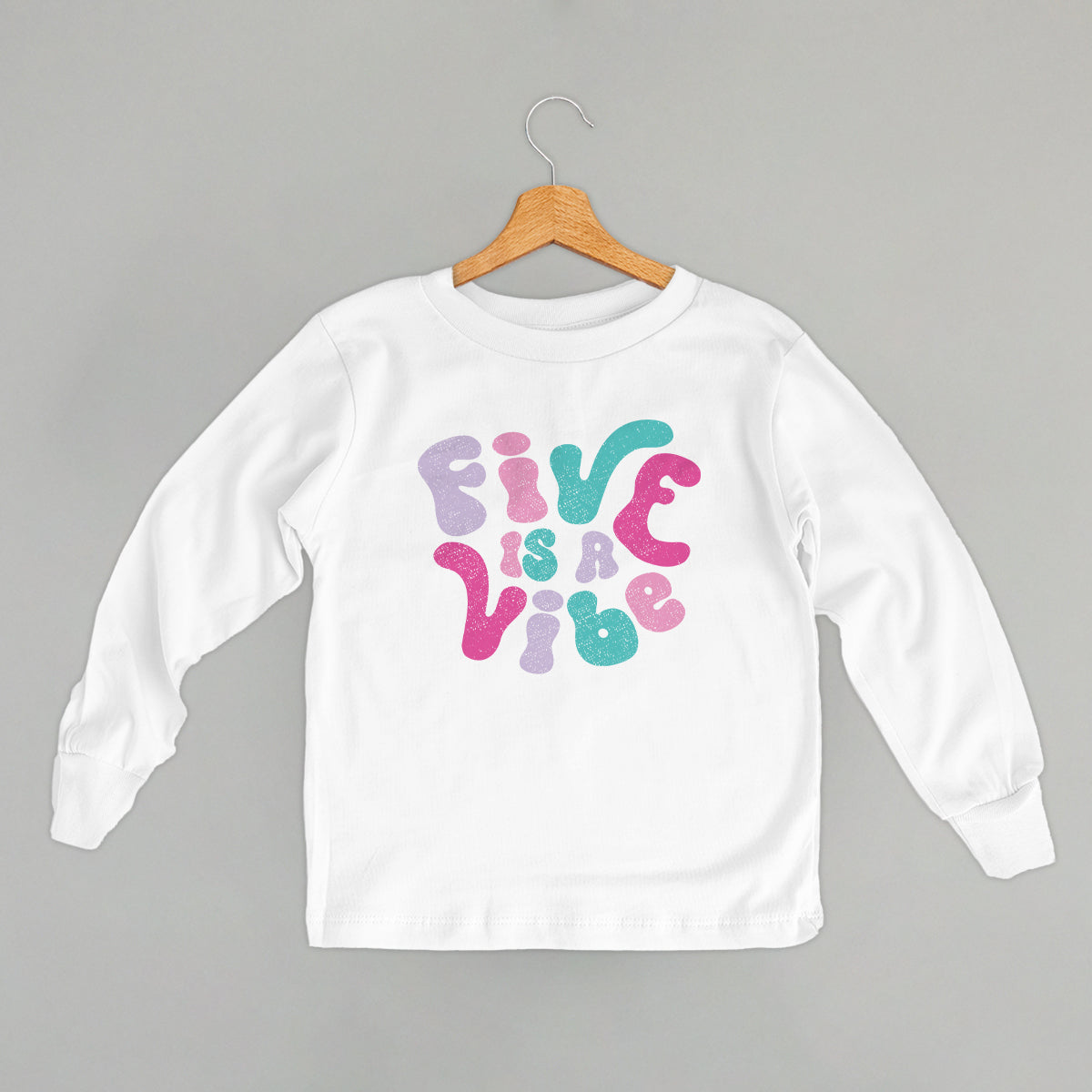 Five Is A Vibe (Pink + Purple) (Kids)