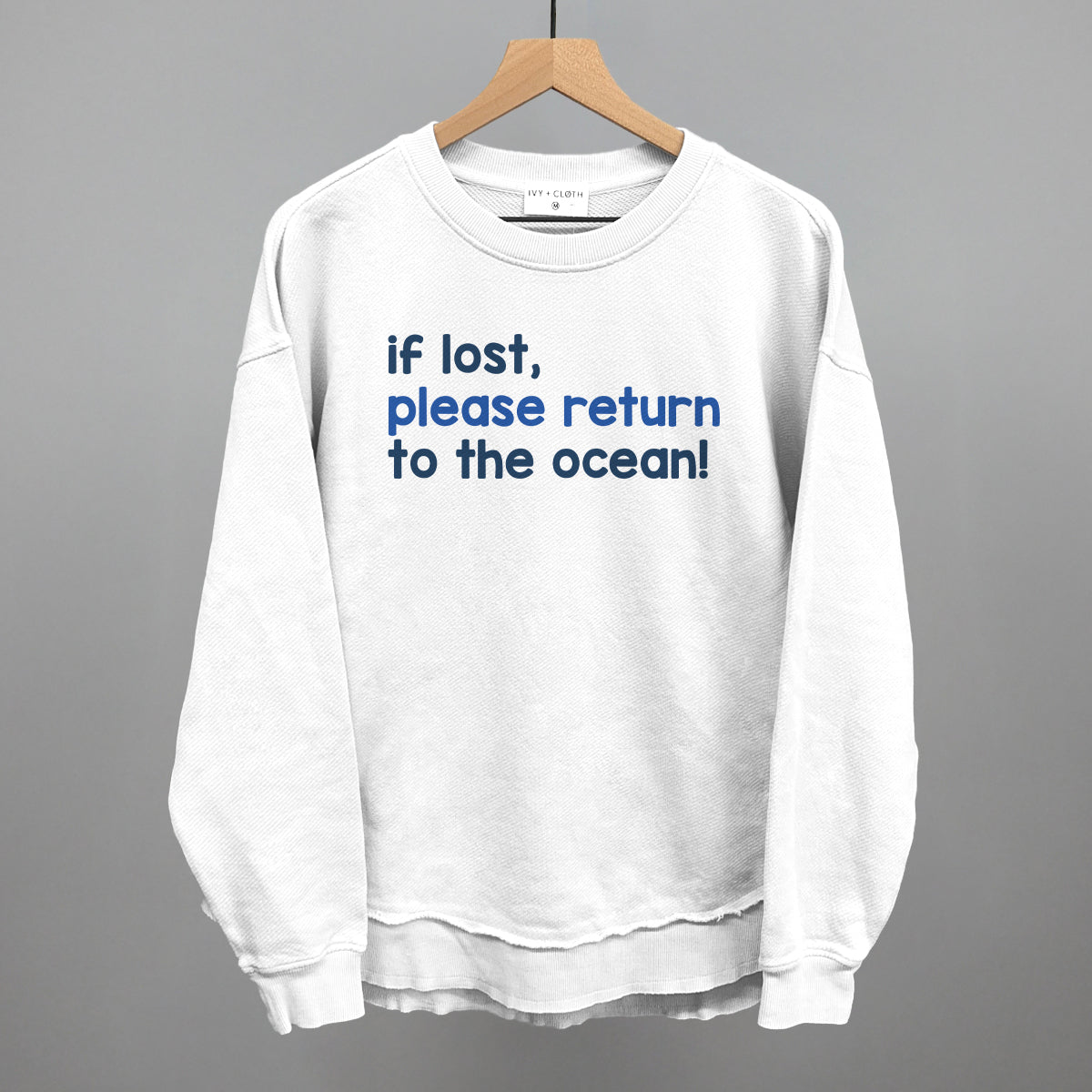 If Lost, Please Return To The Ocean (Text Only)