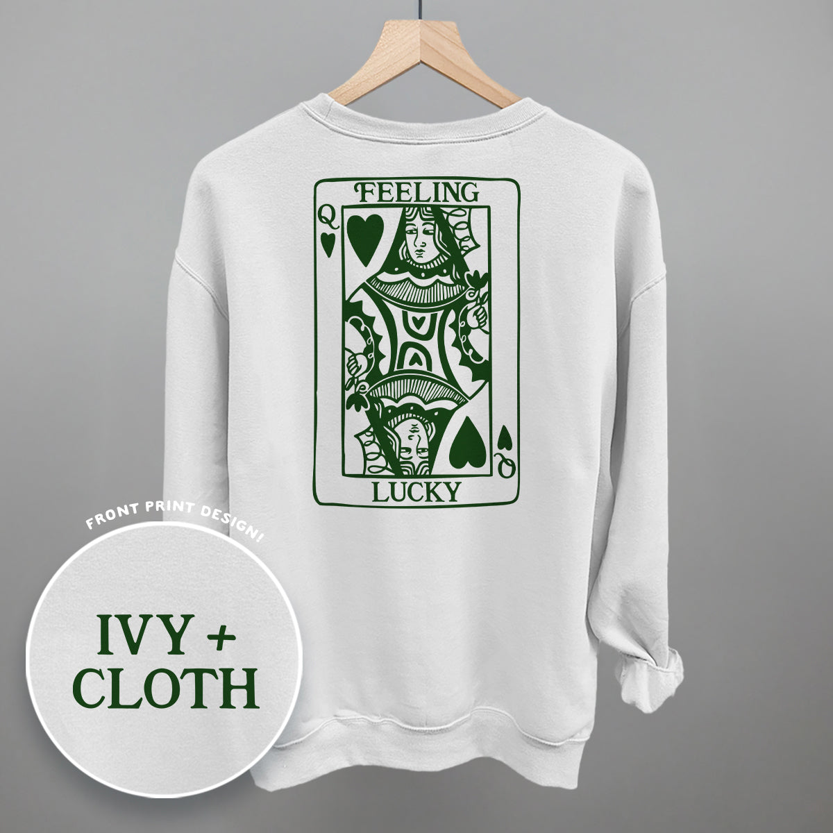 Feeling Lucky Queen Of Hearts (Back Print)