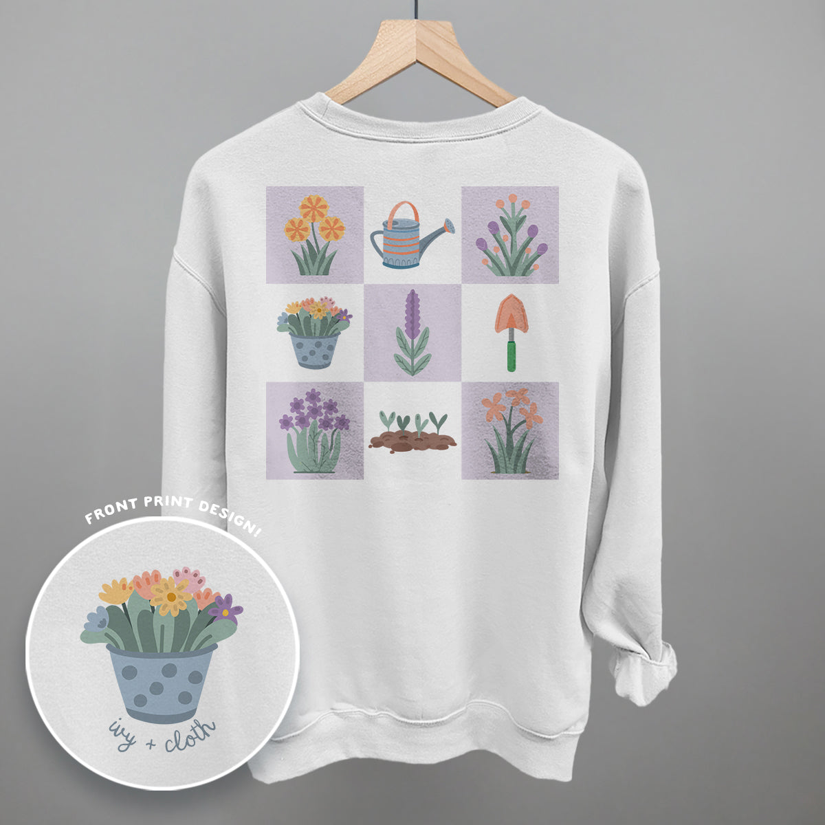 Floral Grid Doodles (Back Print)