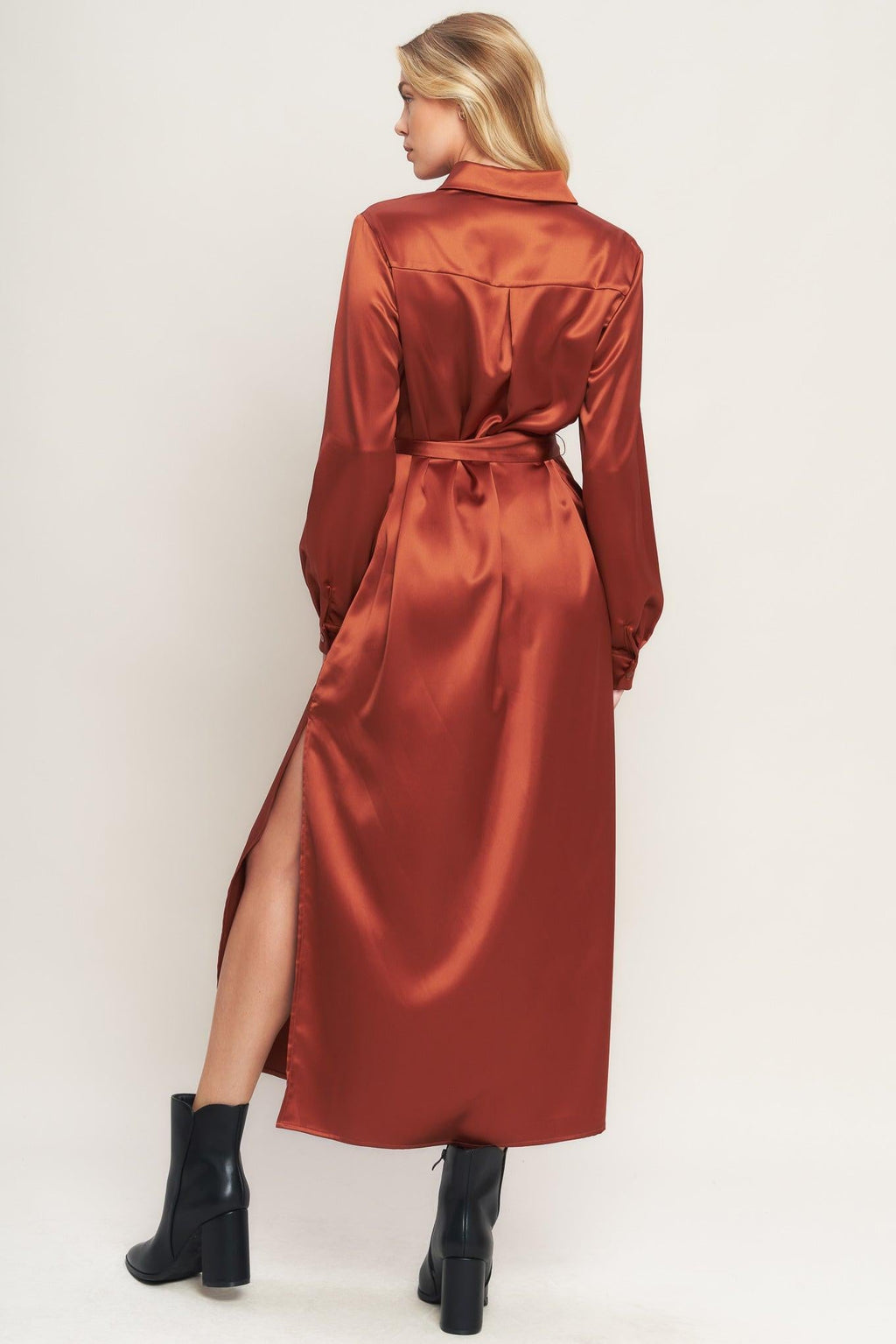 IT'S YOUR PLACE WOVEN MIDI DRESS