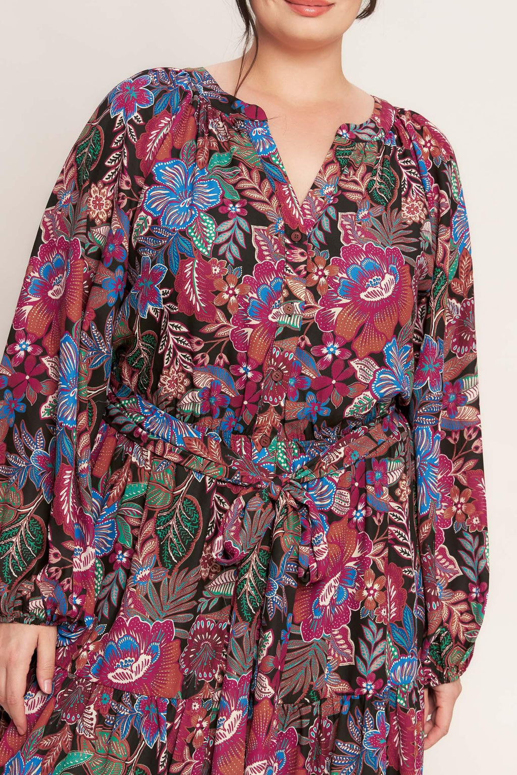 FLORAL BLISS WOVEN MINI DRESS
