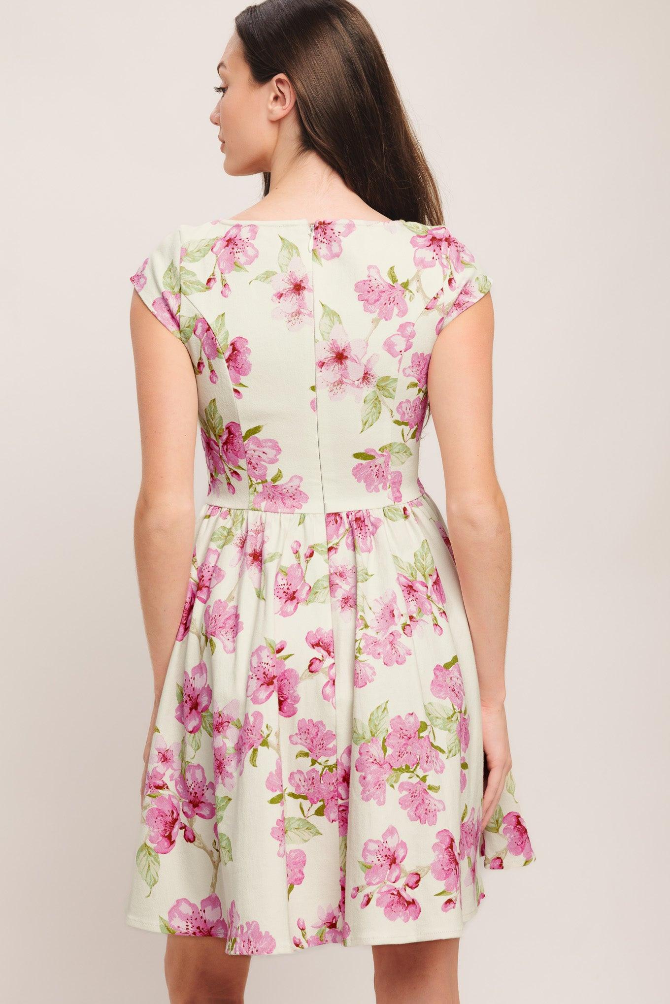 BLOSSOM BABE WOVEN MINI DRESS