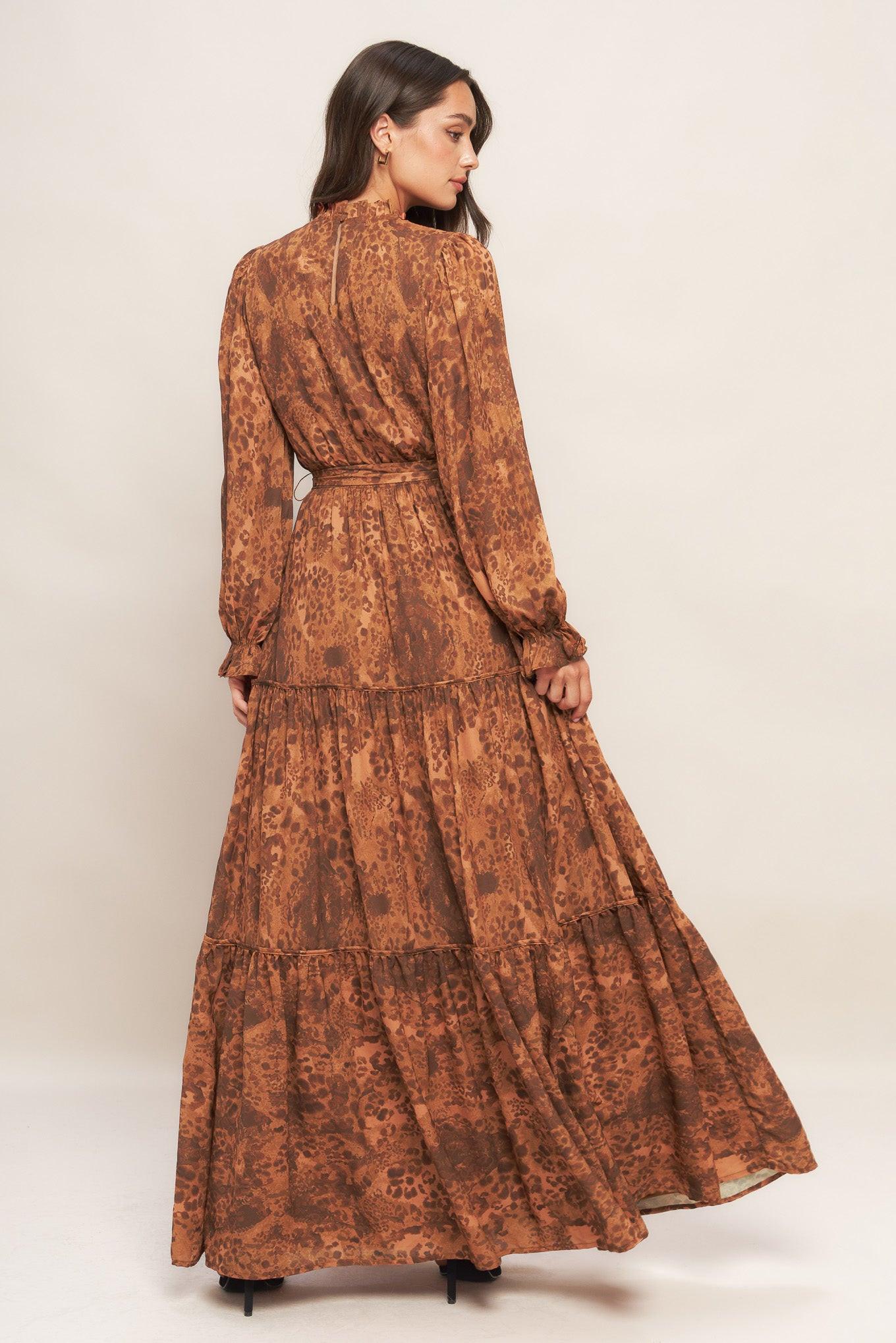 NOMAD'S WHISPER WOVEN MAXI DRESS