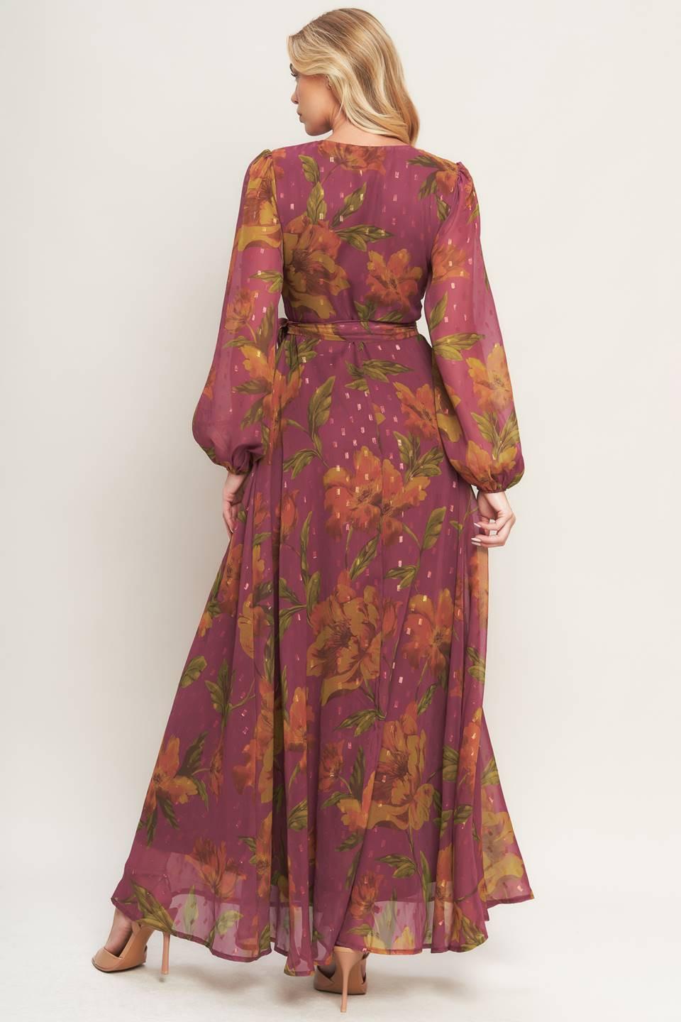 EMBER GARDEN WOVEN MAXI DRESS