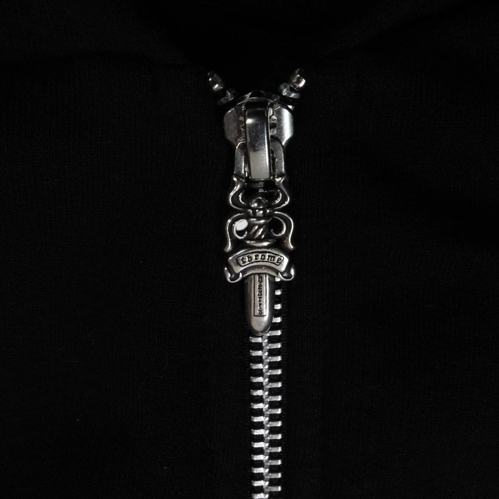 Chrome Hearts Los Angeles Horseshoe Zip Up Hoodie in Black