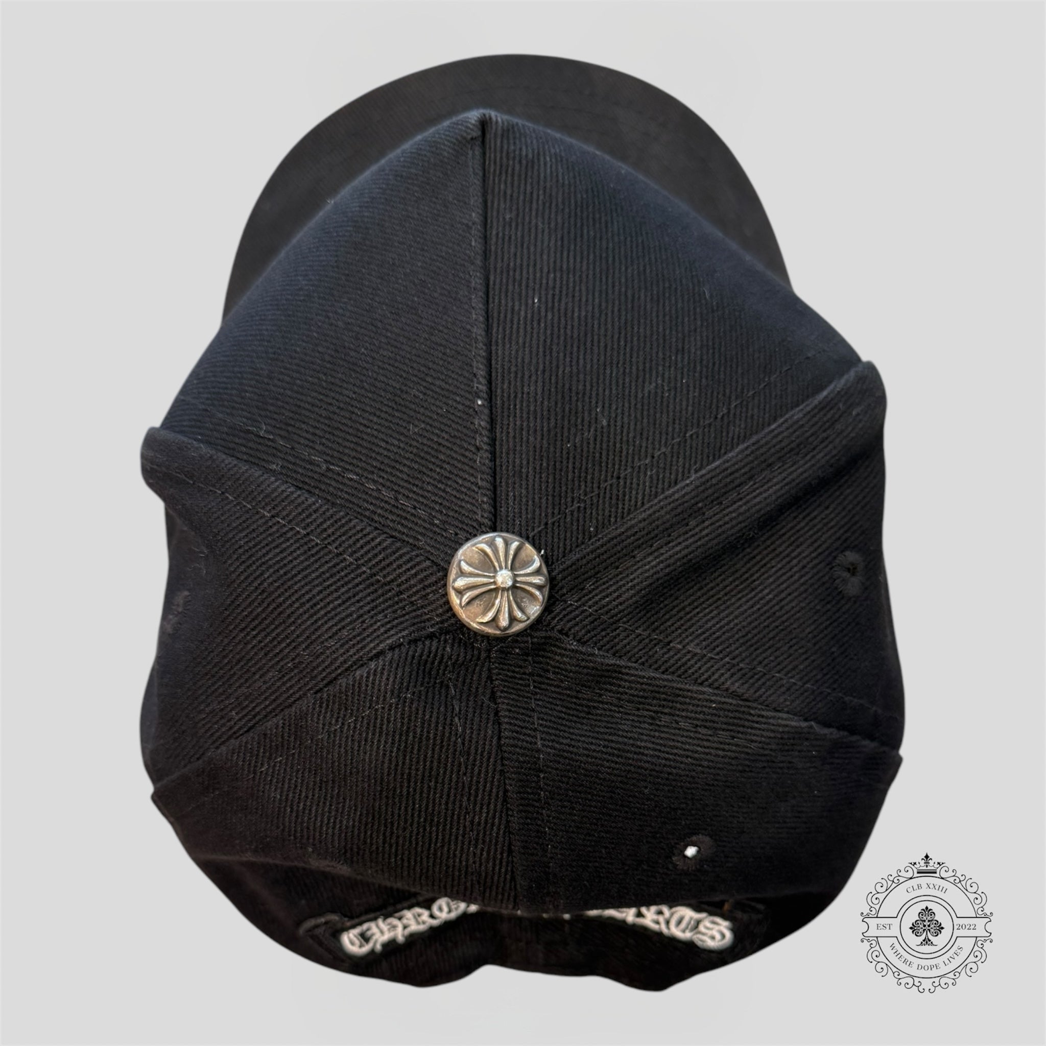 Chrome Hearts Vertical Logo Hat in Black