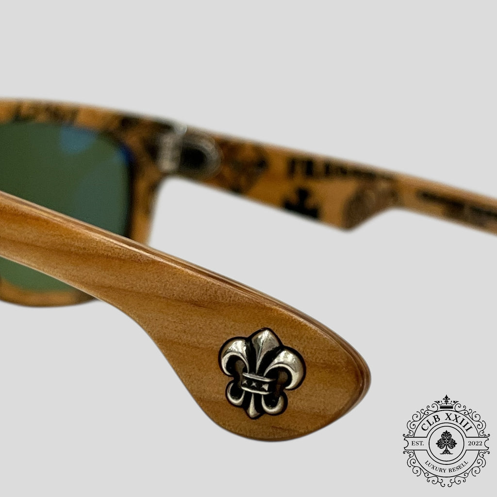 Chrome Hearts Stencil Lilith Wooden Framed Sunglasses