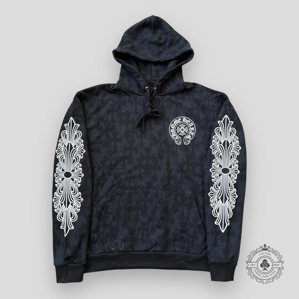 Chrome Hearts Cemetery Cross Pullover Hoodie