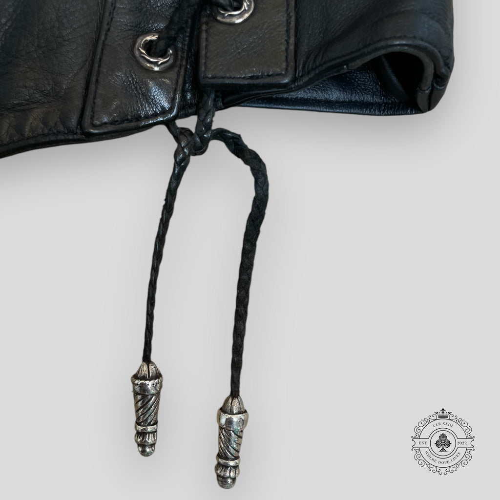 Chrome Hearts Trefoil Leather Vest