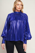 PRETTY COMPANION WOVEN FOILED TOP