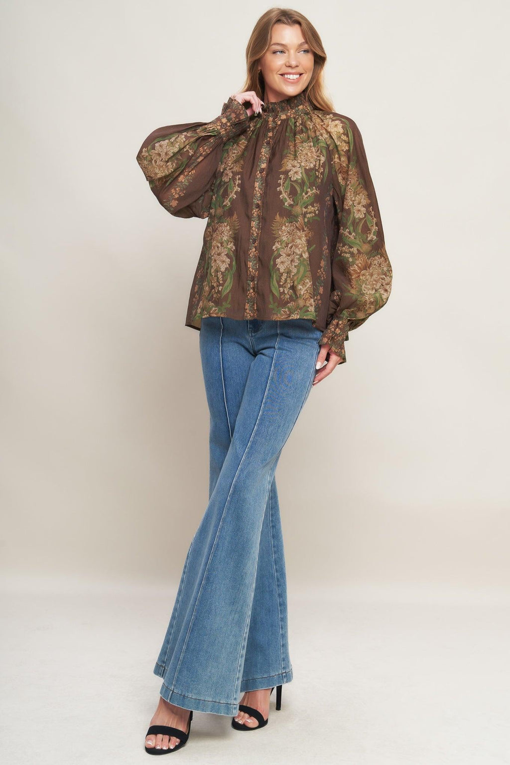 CELEBRITY MOMENT WOVEN TOP