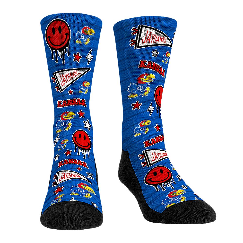 Kansas Jayhawks - Smiley Stickers
