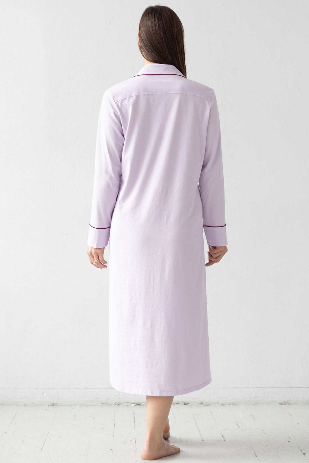 Long Sleep Shirt in Pima Cotton