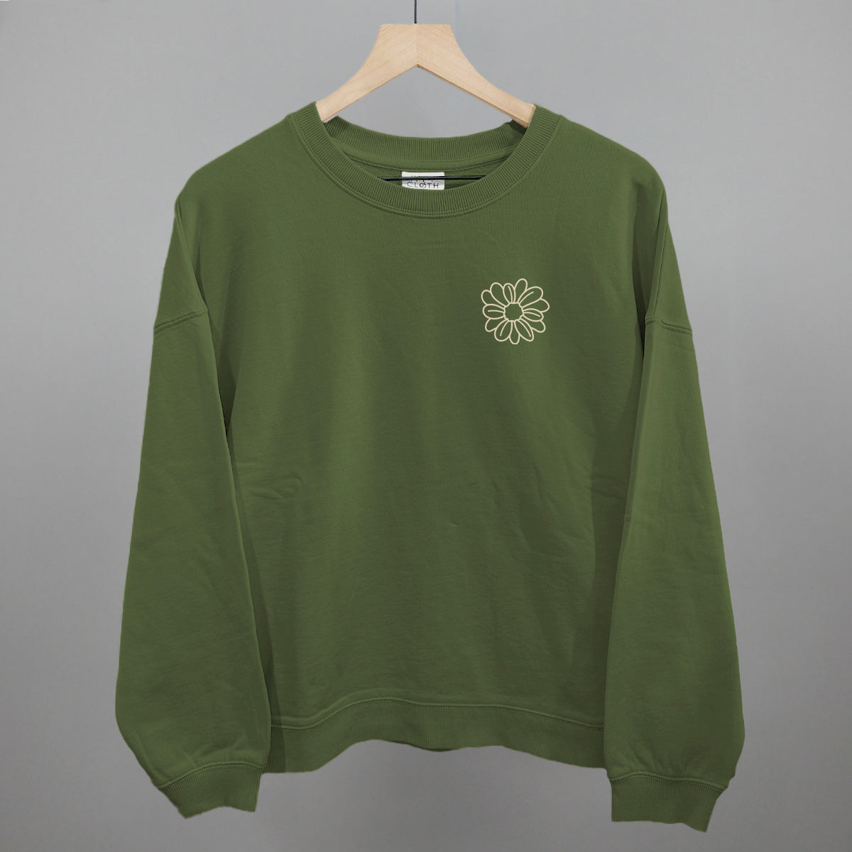 Flower Doodle Cream (Left Chest)