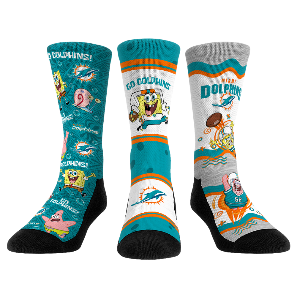 Miami Dolphins - SpongeBob SquarePants - 3-Pack